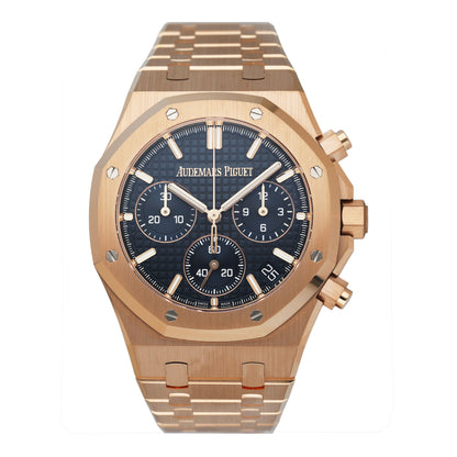 Audemars Piguet Royal Oak 26240OR Blue Dial Mens Watch Box Papers - Watches