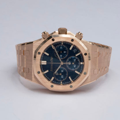 Audemars Piguet Royal Oak 26240OR Blue Dial Mens Watch Box Papers - Watches