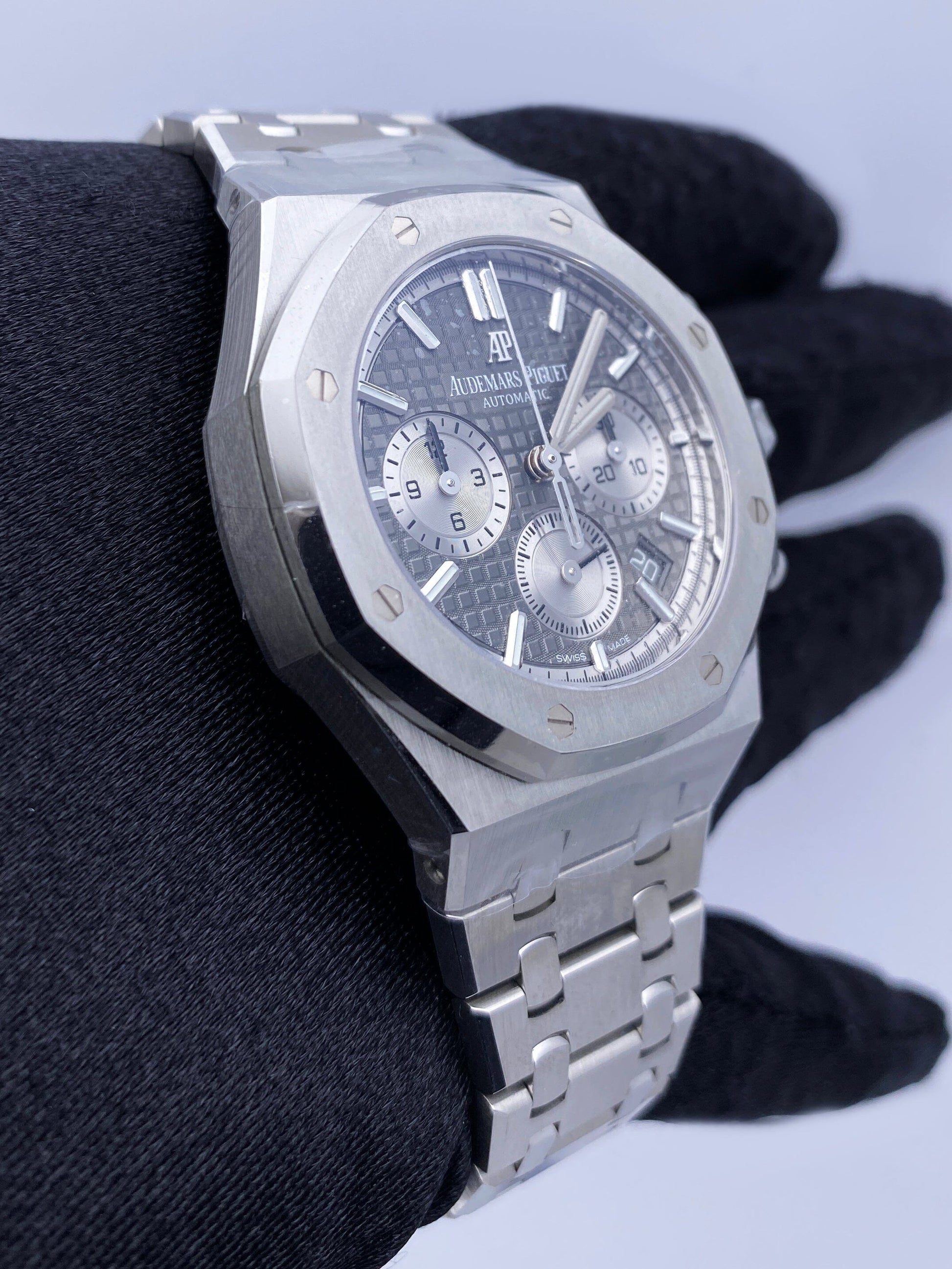 Audemars Piguet Royal Oak 26315ST Rutheniam Grey Dial Mens Watch Box Papers - Watches