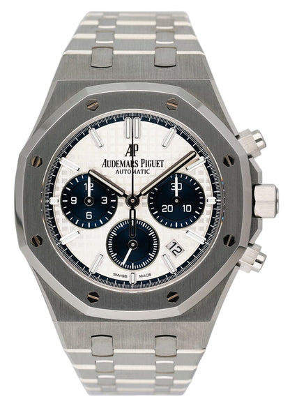 Audemars Piguet Royal Oak 26315ST Silver & Blue Dial Mens Watch Box Papers - Watches
