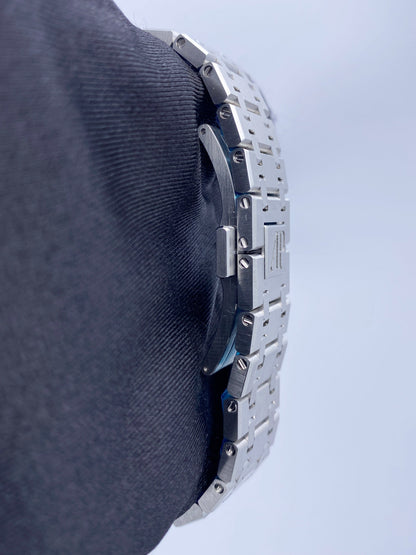 Audemars Piguet Royal Oak 26315ST Silver & Blue Dial Mens Watch Box Papers - Watches