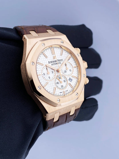 Audemars Piguet Royal Oak 26320OR 18K Rose Gold Chronograph Mens Watch - Virtual