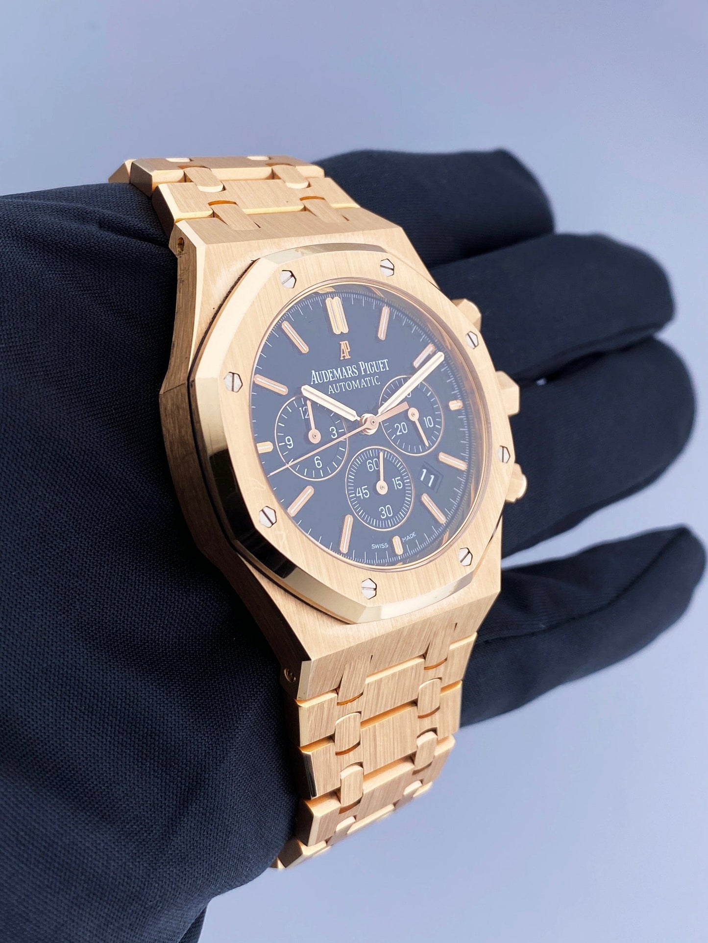 Audemars Piguet Royal Oak 26320OR 18K Rose Gold Chronograph Mens Watch Box Papers - Virtual