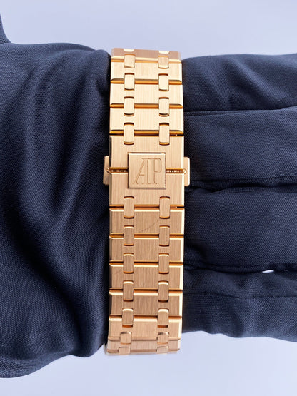 Audemars Piguet Royal Oak 26320OR 18K Rose Gold Chronograph Mens Watch Box Papers - Virtual