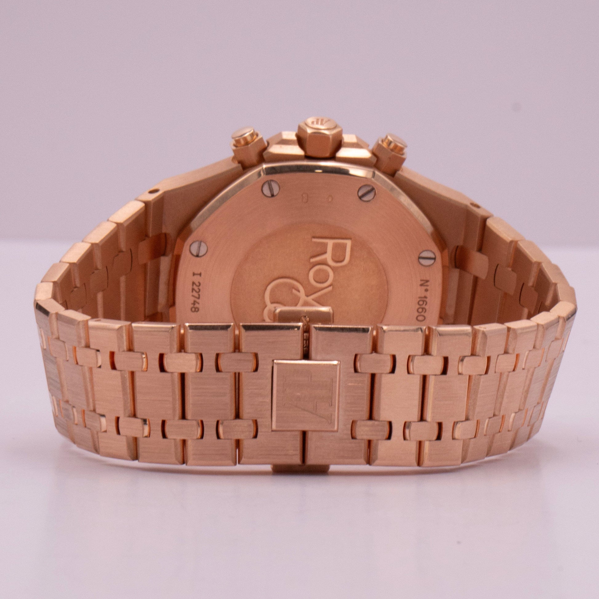 Audemars Piguet Royal Oak 26320OR Silver Dial Rose Gold Mens Watch Box Papers - Watches