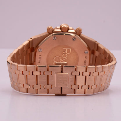 Audemars Piguet Royal Oak 26320OR Silver Dial Rose Gold Mens Watch Box Papers - Watches