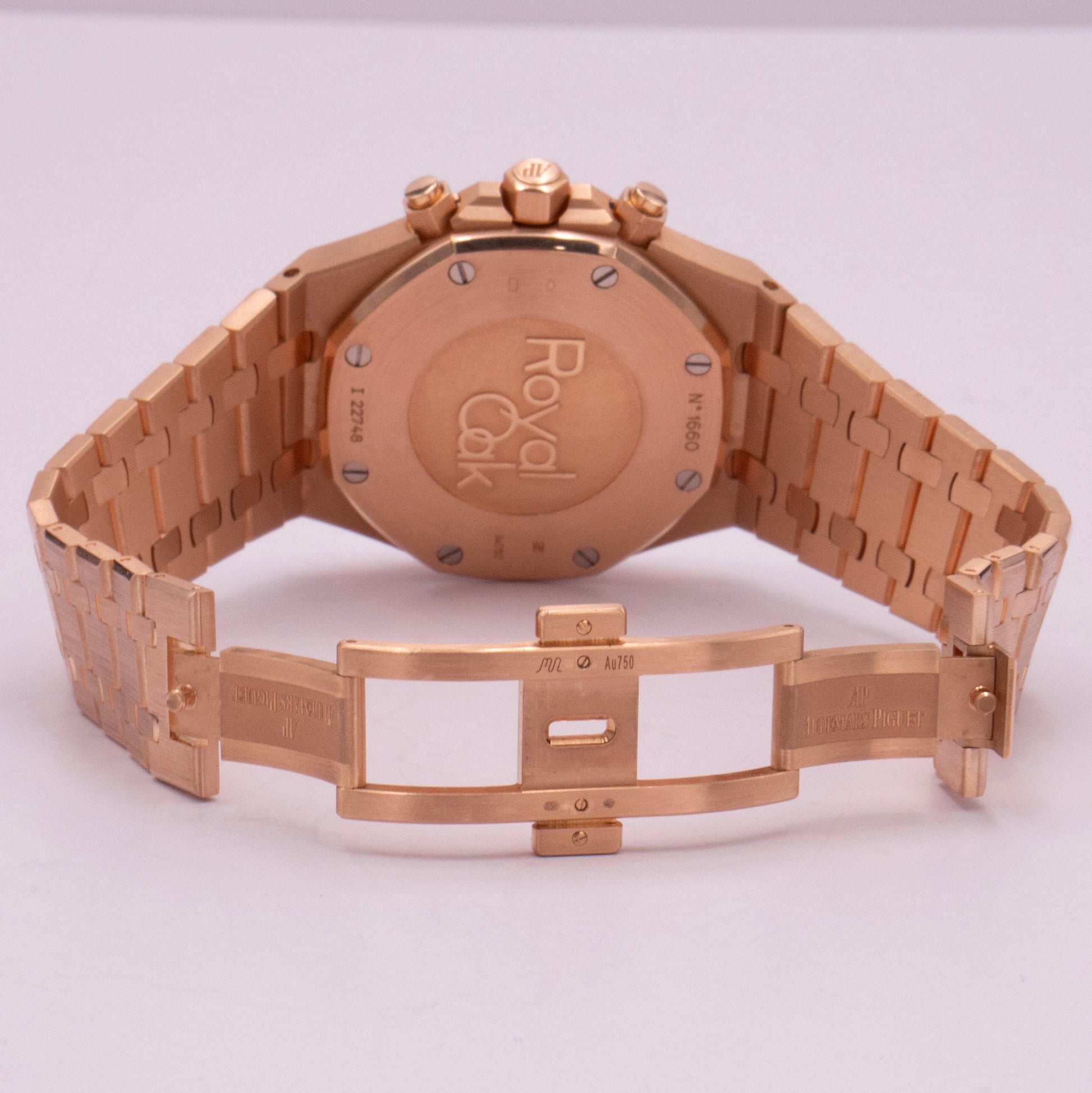 Audemars Piguet Royal Oak 26320OR Silver Dial Rose Gold Mens Watch Box Papers - Watches