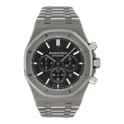 Audemars Piguet Royal Oak 26320ST Black Dial Mens Watch Box Papers - Wristwatch