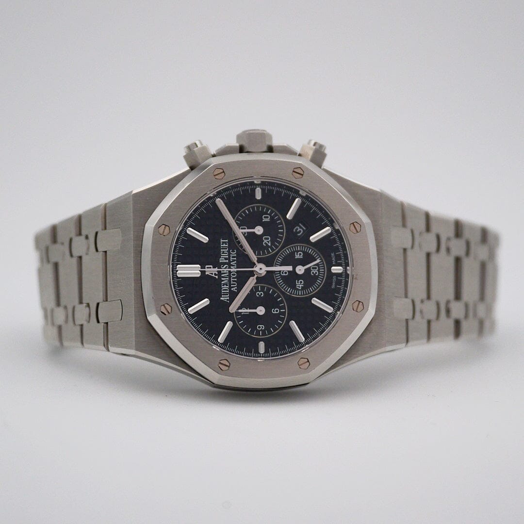 Audemars Piguet Royal Oak 26320ST Black Dial Mens Watch Box Papers - Wristwatch