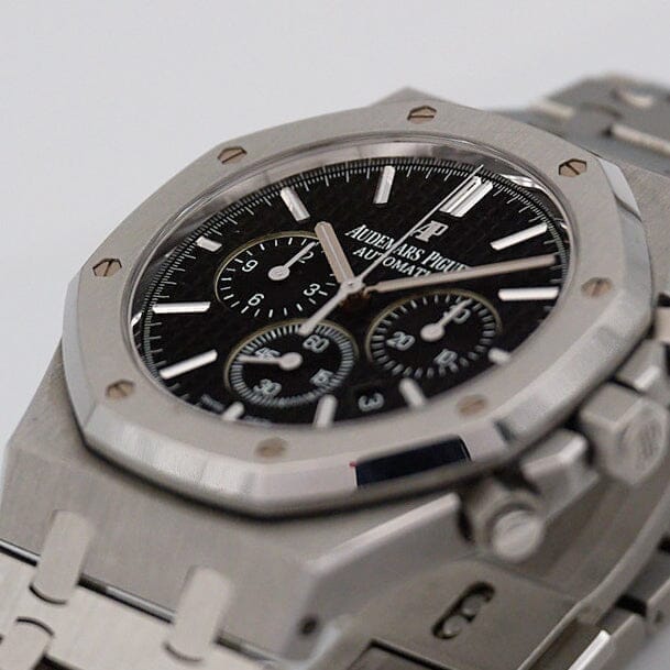 Audemars Piguet Royal Oak 26320ST Black Dial Mens Watch Box Papers - Wristwatch