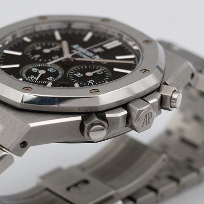 Audemars Piguet Royal Oak 26320ST Black Dial Mens Watch Box Papers - Wristwatch