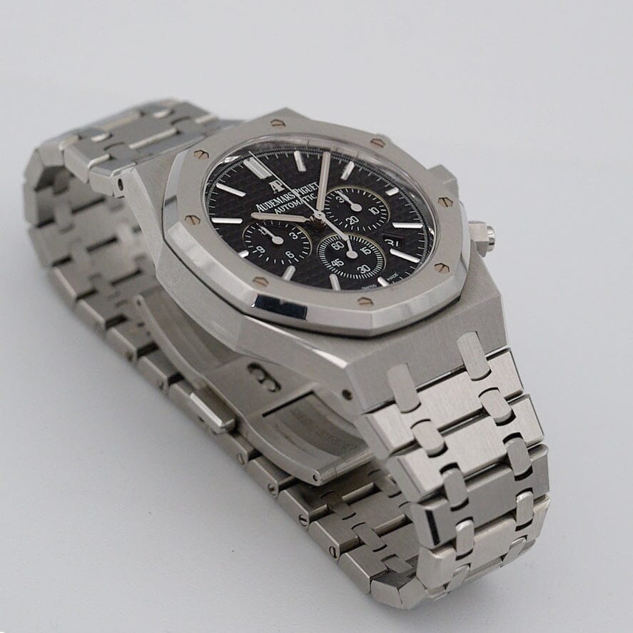 Audemars Piguet Royal Oak 26320ST Black Dial Mens Watch Box Papers - Wristwatch