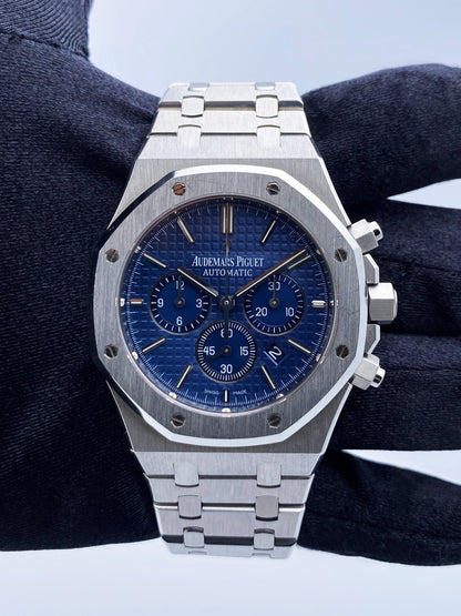 Audemars Piguet Royal Oak 26320ST Blue Dial Mens Watch Box Papers - Virtual