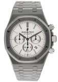 Audemars Piguet Royal Oak 26320ST White Dial Mens Watch Box Papers - Virtual