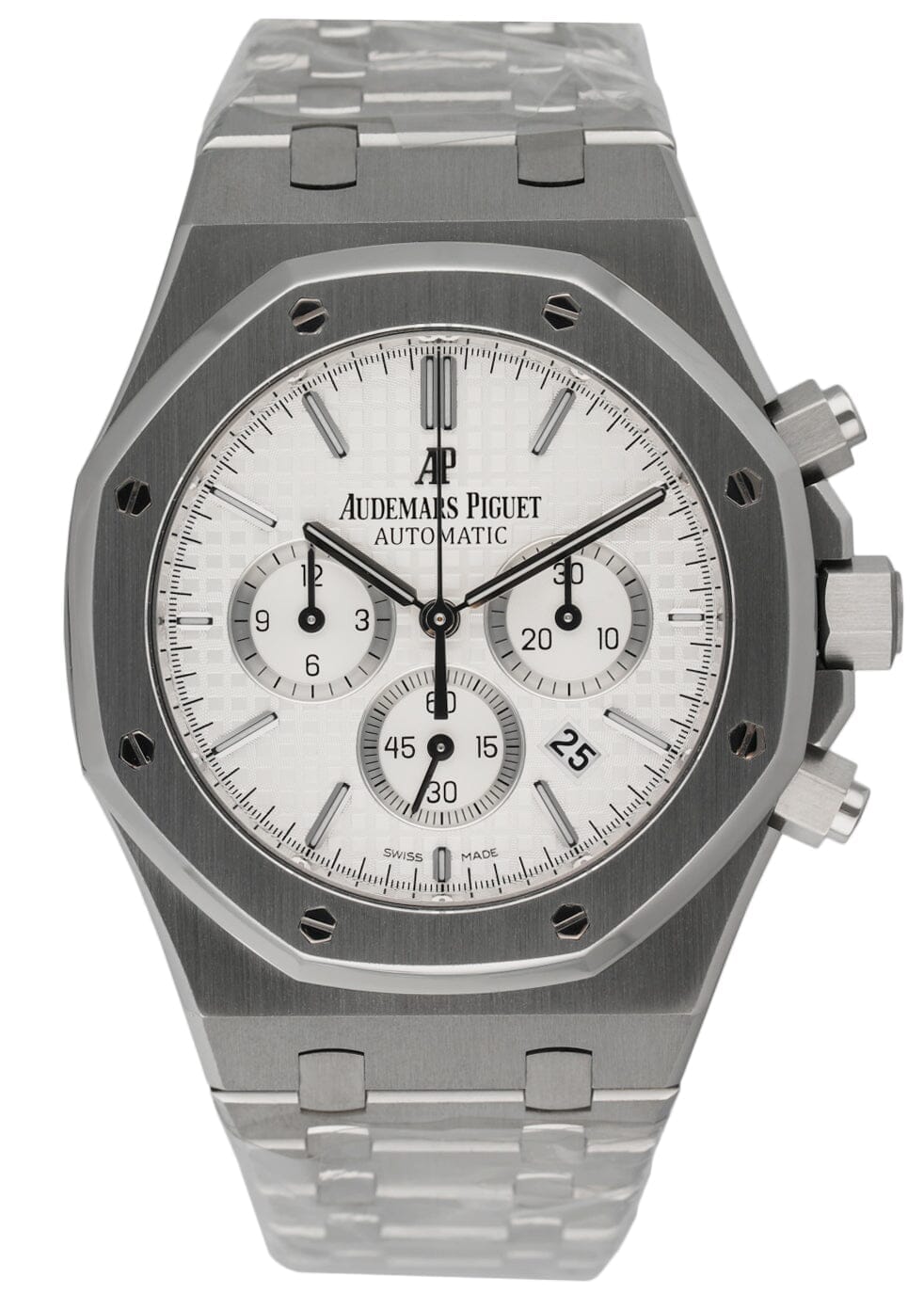 Audemars Piguet Royal Oak 26320ST White Dial Mens Watch Box Papers - Virtual