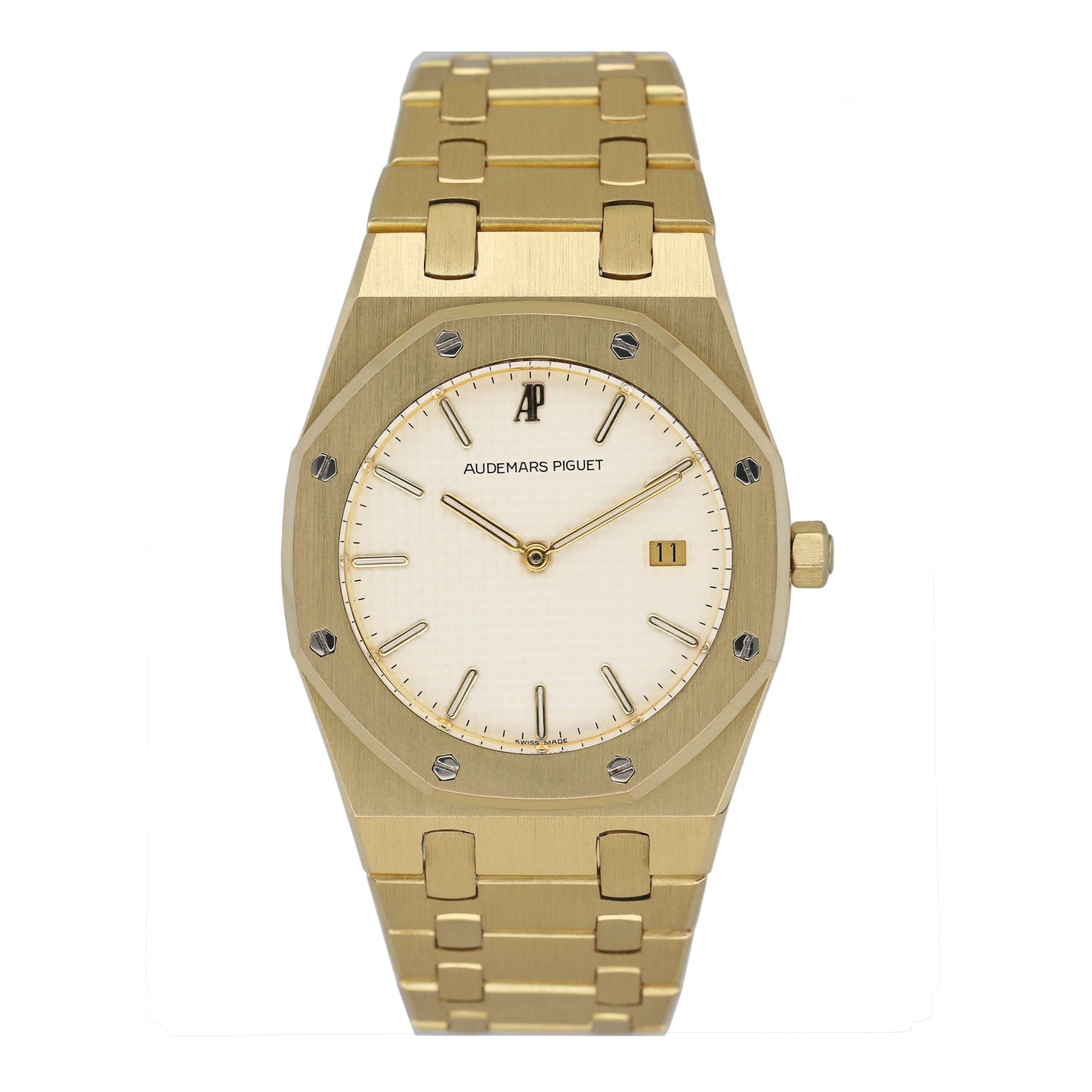 Audemars Piguet Royal Oak 56175BA Cream Dial 18K Yellow Gold Watch - Watches
