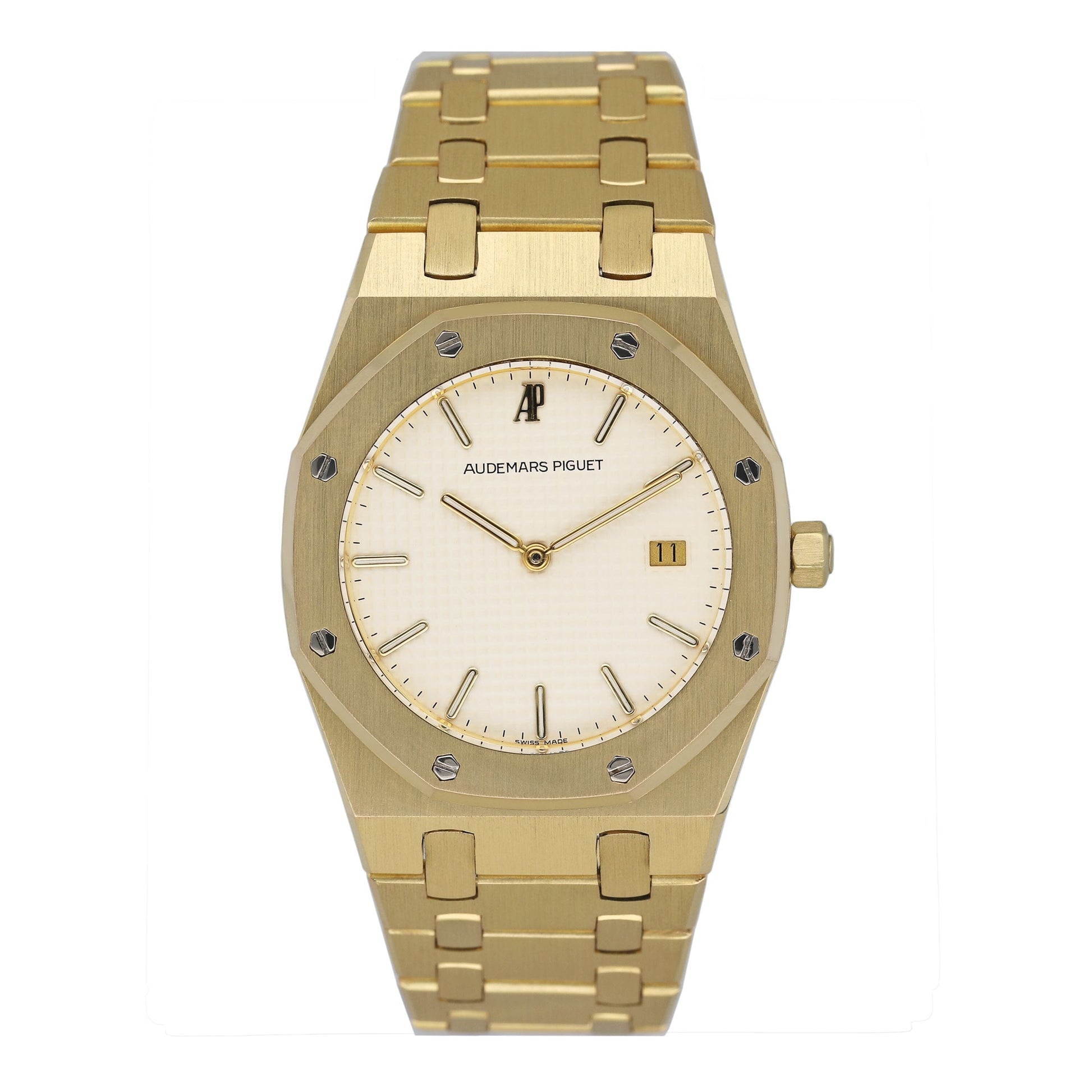 Audemars Piguet Royal Oak 56175BA Cream Dial 18K Yellow Gold Watch - Watches