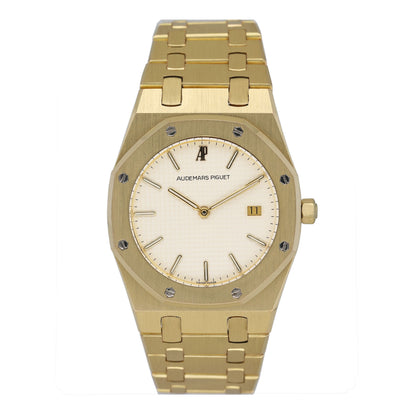 Audemars Piguet Royal Oak 56175BA Cream Dial 18K Yellow Gold Watch - Watches