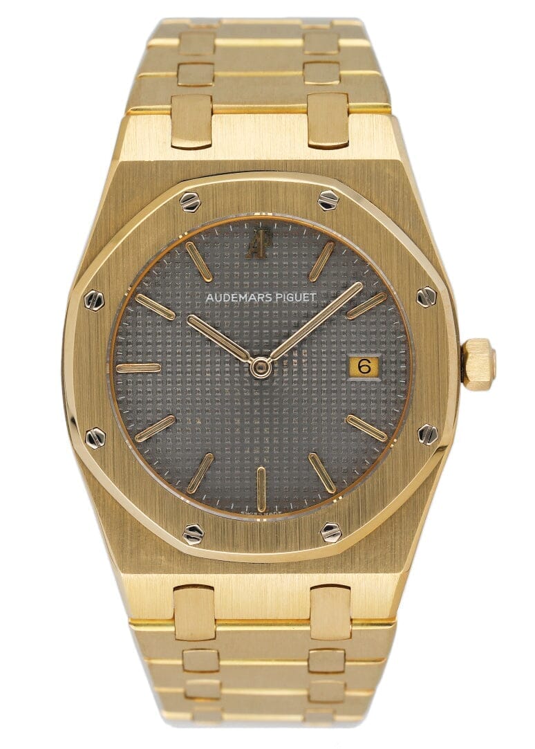 Audemars Piguet Royal Oak 56175BA Gray Dial 18K Yellow Gold Ladies Watch - Watches