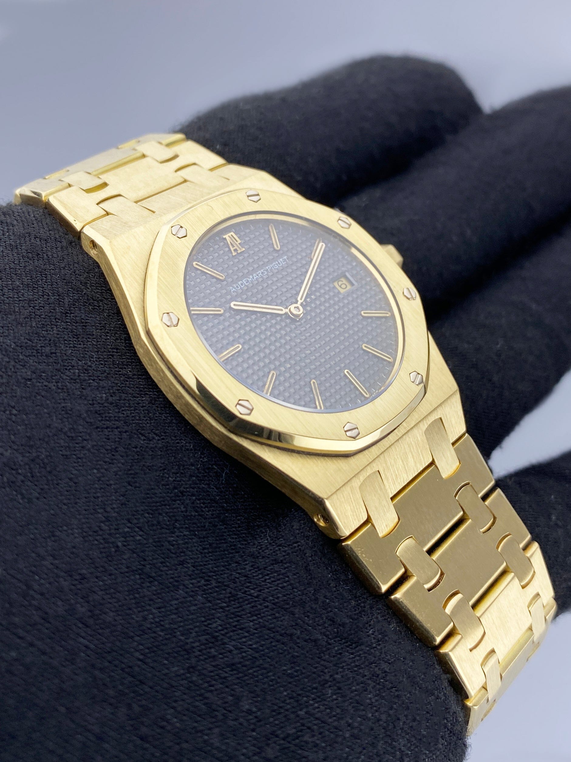 Audemars Piguet Royal Oak 56175BA Gray Dial 18K Yellow Gold Ladies Watch - Watches