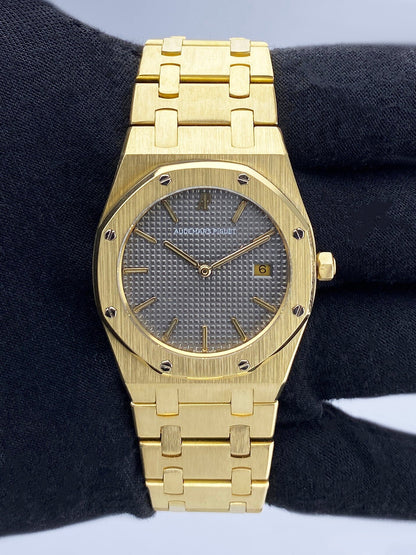 Audemars Piguet Royal Oak 56175BA Gray Dial 18K Yellow Gold Ladies Watch - Watches