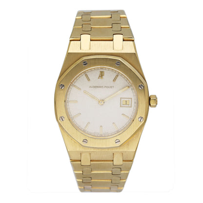 Audemars Piguet Royal Oak 56175BA Off-White Dial 18K Yellow Gold Ladies Watch - Watches