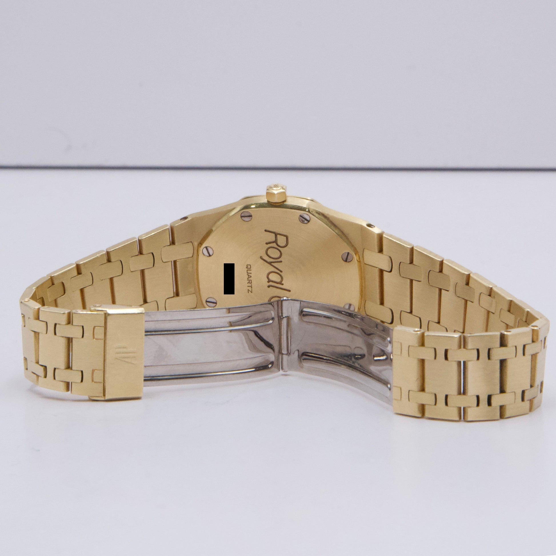 Audemars Piguet Royal Oak 56175BA Off-White Dial 18K Yellow Gold Ladies Watch - Watches