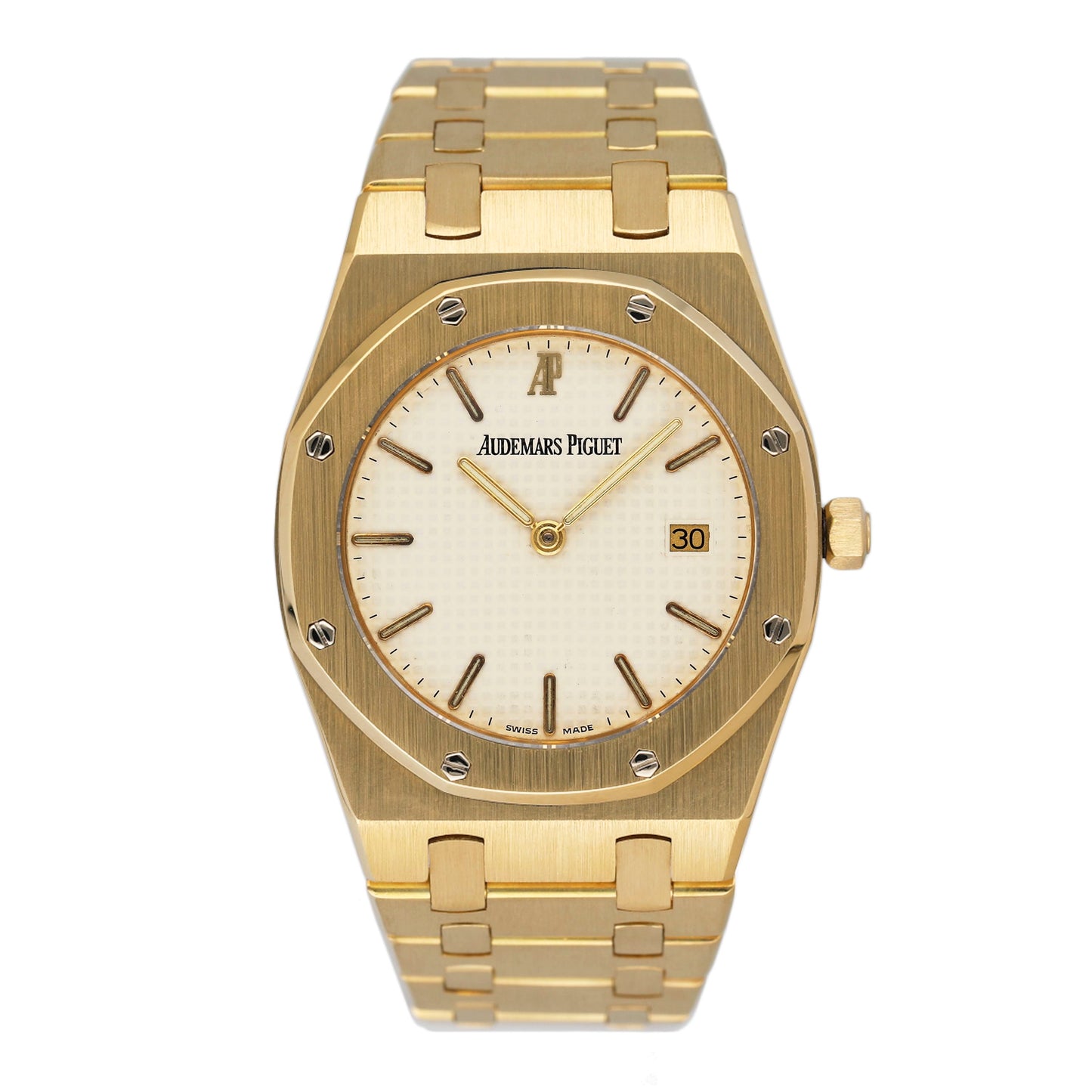 Audemars Piguet Royal Oak 56175BA White Dial 18K Yellow Gold Watch