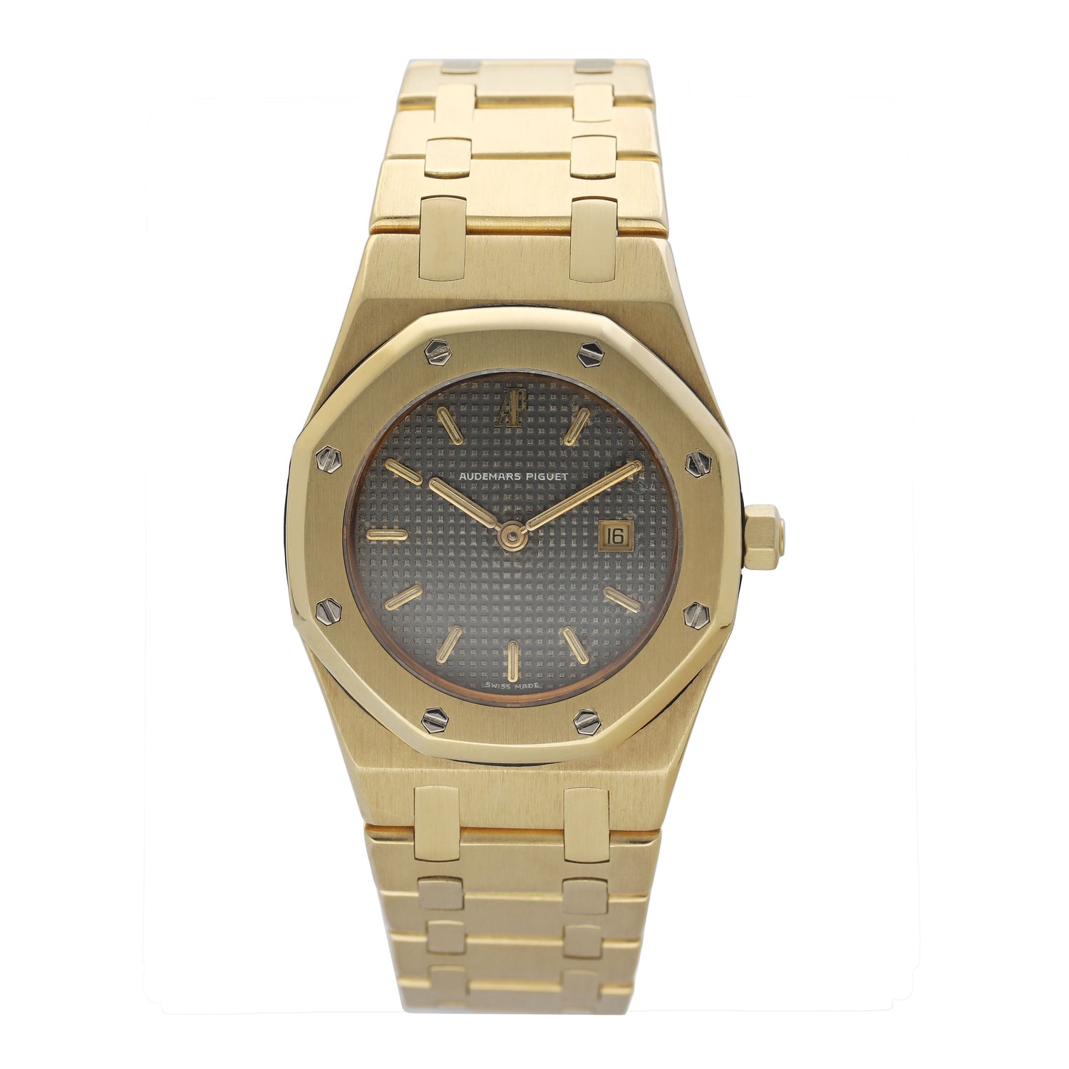 Audemars Piguet Royal Oak 56271BA Grey Dial 18K Yellow Gold Ladies Watch - Watches