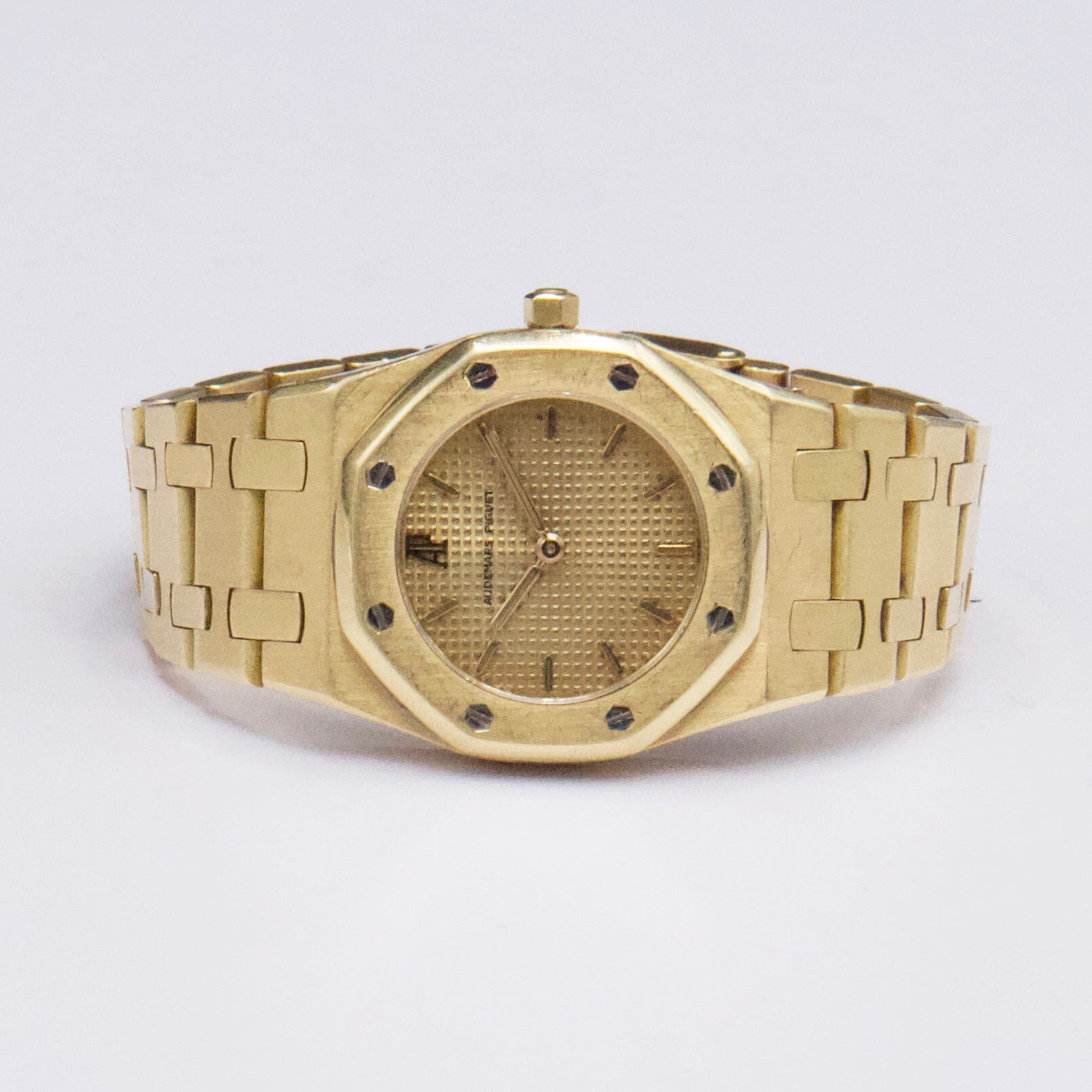 Audemars Piguet Royal Oak 6007BA Champagne Dial 18K Yellow Gold Ladies Watch - Watches