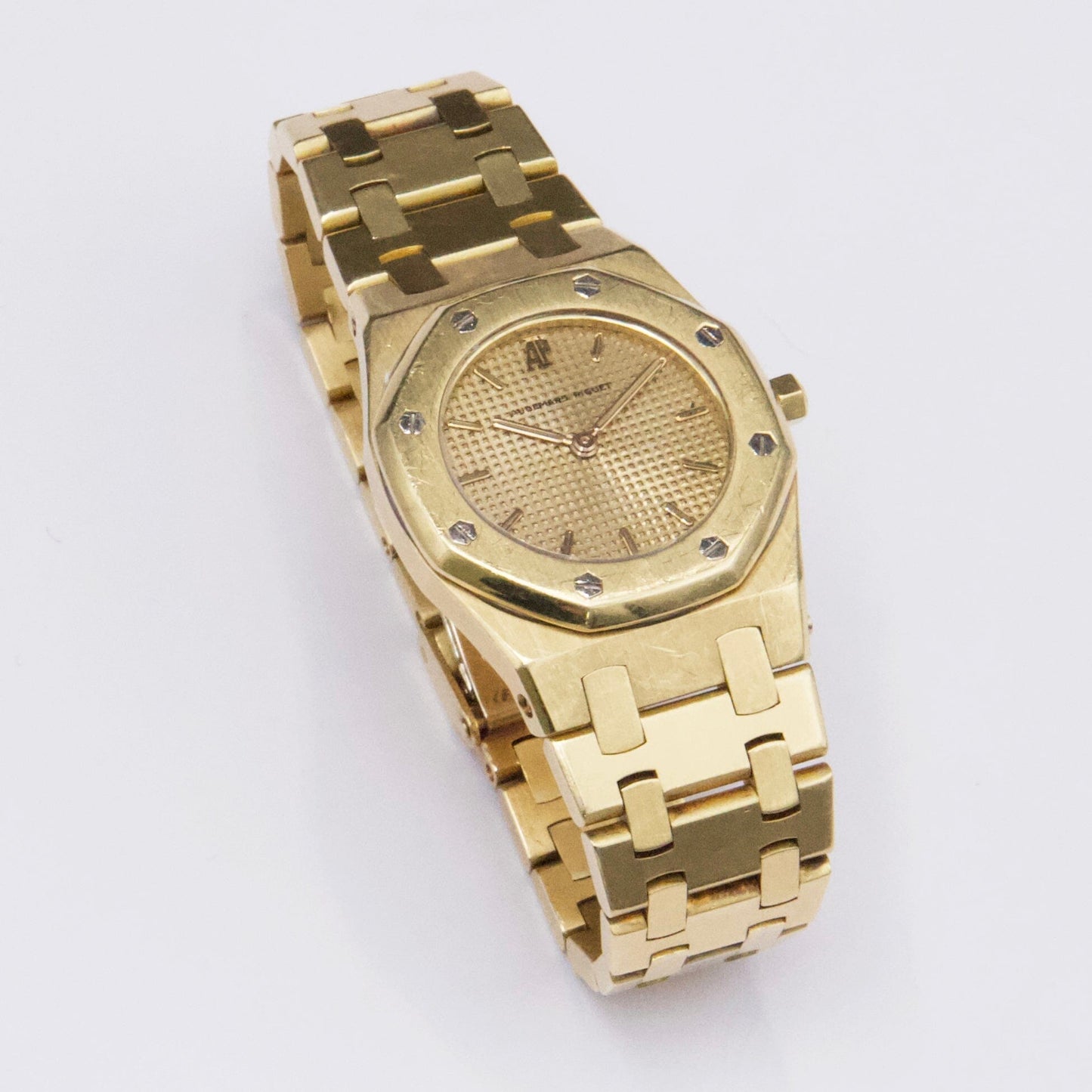 Audemars Piguet Royal Oak 6007BA Champagne Dial 18K Yellow Gold Ladies Watch - Watches