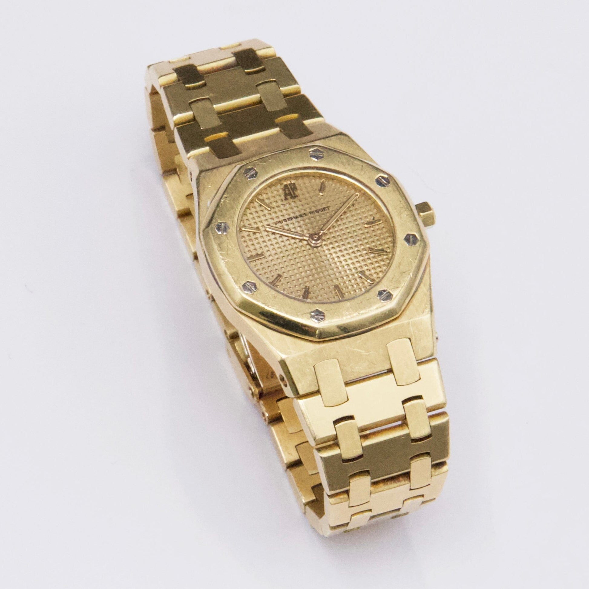 Audemars Piguet Royal Oak 6007BA Champagne Dial 18K Yellow Gold Ladies Watch - Watches