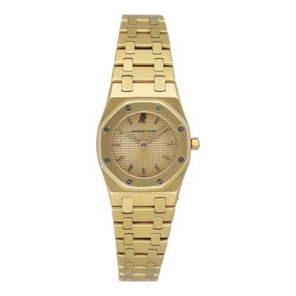 Audemars Piguet Royal Oak 6007BA Champagne Dial 18K Yellow Gold Ladies Watch - Watches