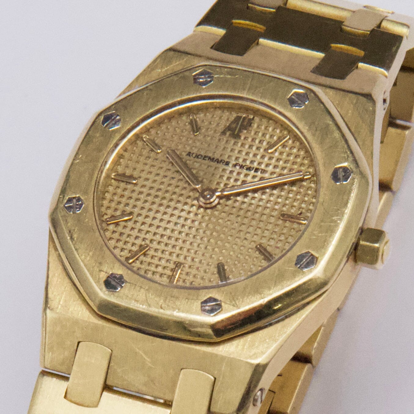 Audemars Piguet Royal Oak 6007BA Champagne Dial 18K Yellow Gold Ladies Watch - Watches