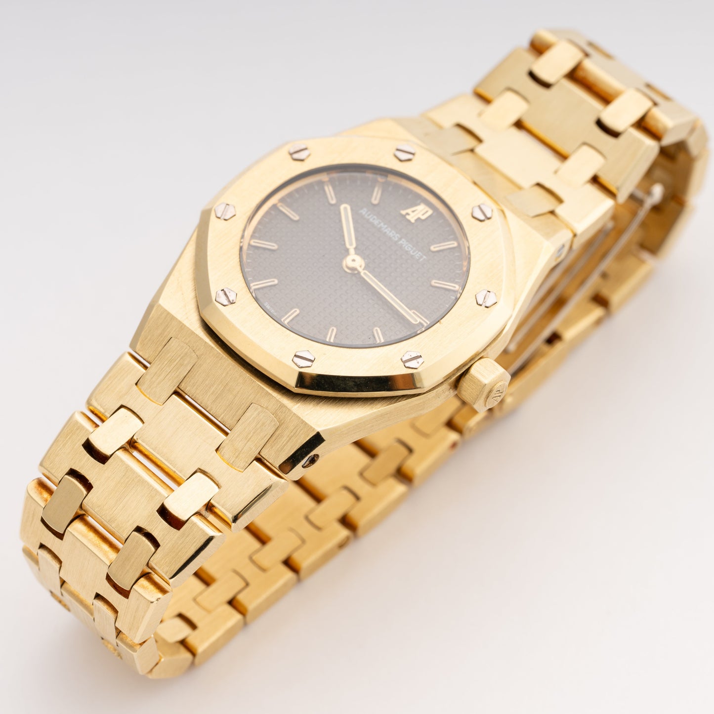 Audemars Piguet Royal Oak 6007BA Grey Dial 18K Yellow Gold Ladies Watch - Watches