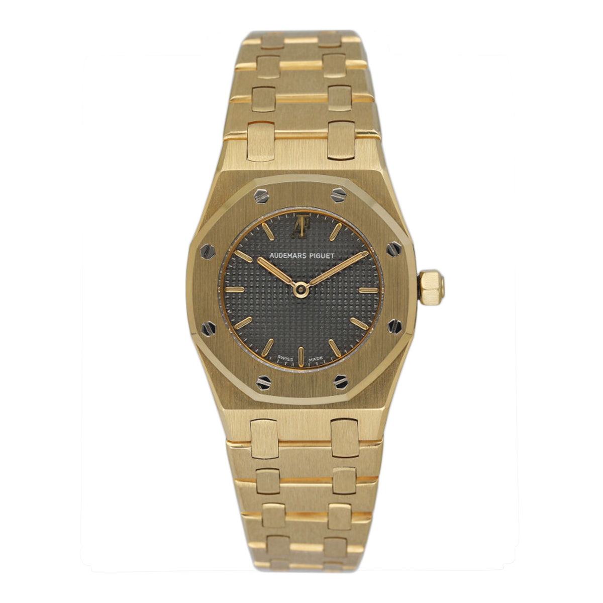 Audemars Piguet Royal Oak 6007BA Grey Dial 18K Yellow Gold Ladies Watch - Watches