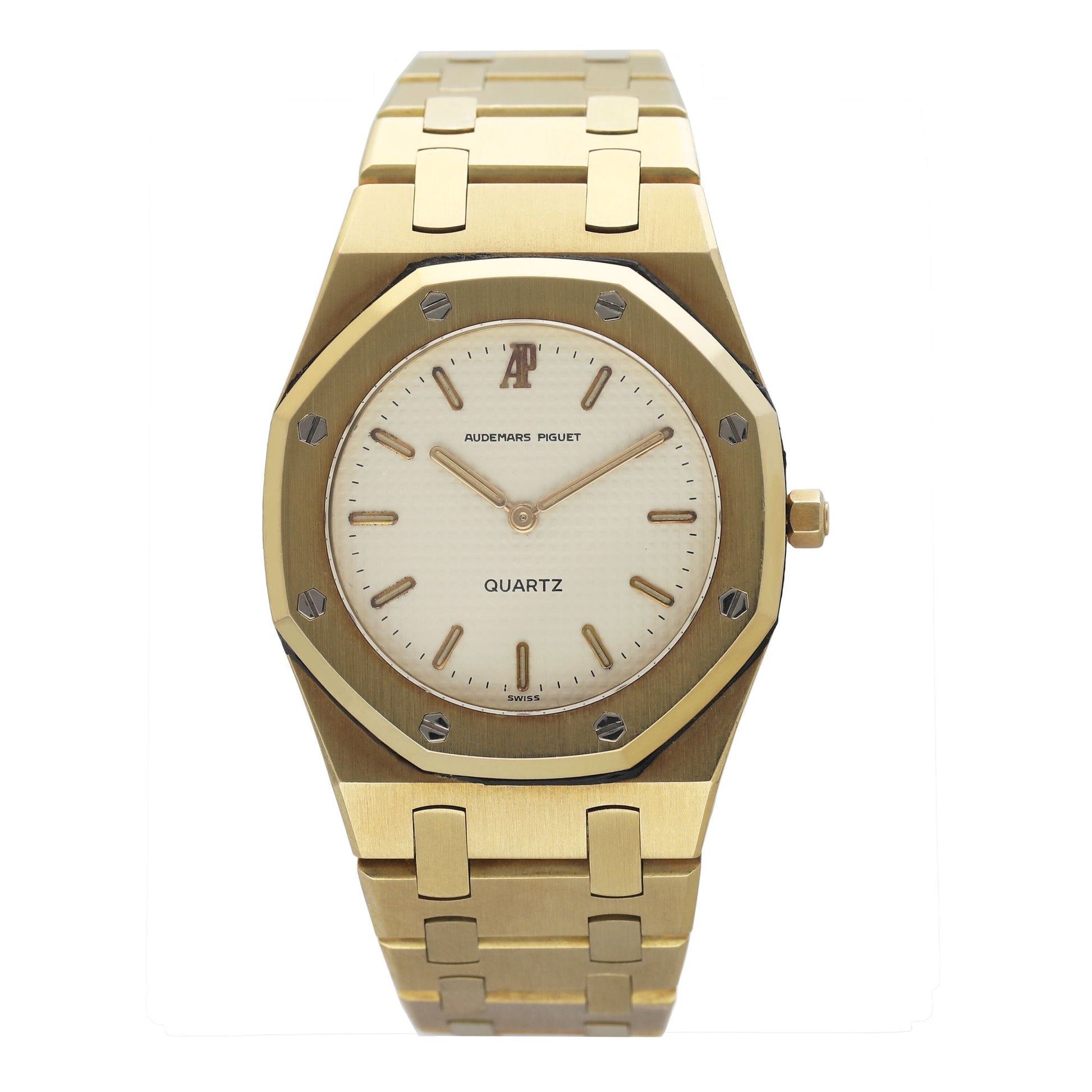 Audemars Piguet Royal Oak 6008BA Cream 18K Yellow Gold Ladies Watch - Watches
