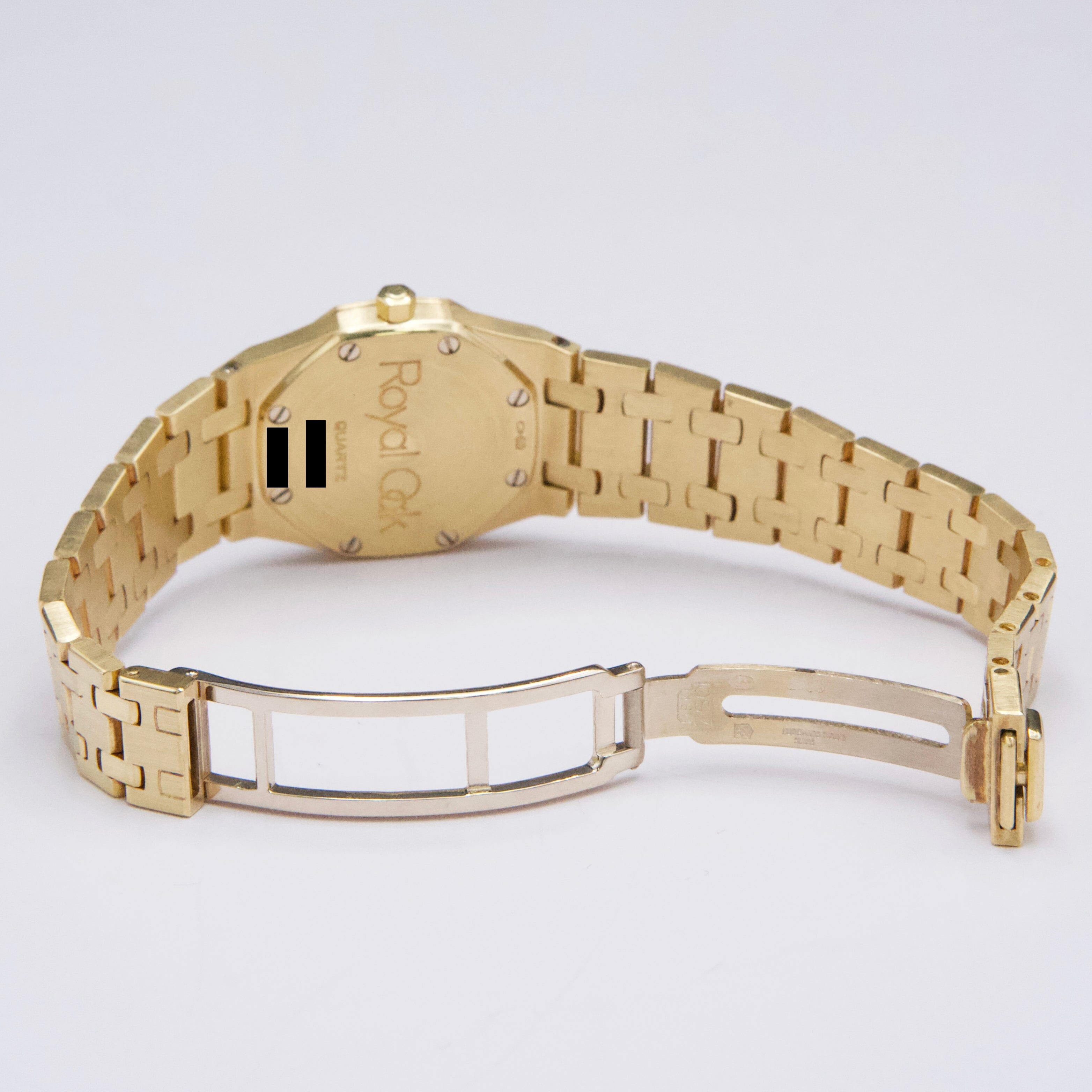 Audemars Piguet Royal Oak 66344BA Blue Dial 18K Yellow Gold Ladies