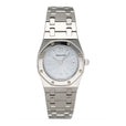 Audemars Piguet Royal Oak 67370ST Ice Blue Dial Ladies Watch Box Papers - Watches