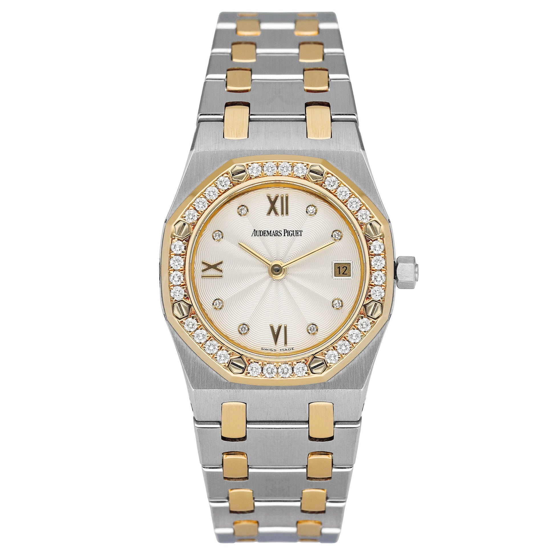 Audemars Piguet Royal Oak 67372SA White Dial Ladies Watch - Watches