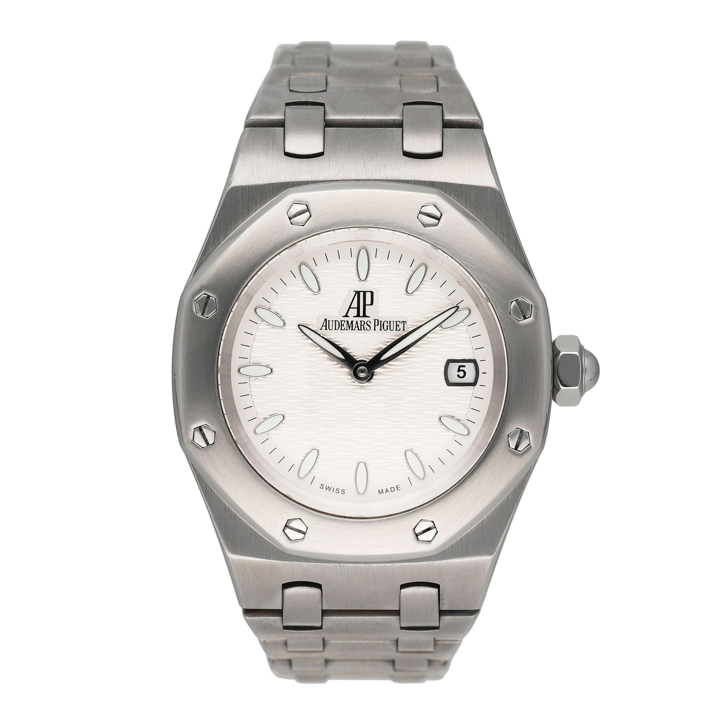 Audemars Piguet Royal Oak 67600ST White Dial Ladies Watch