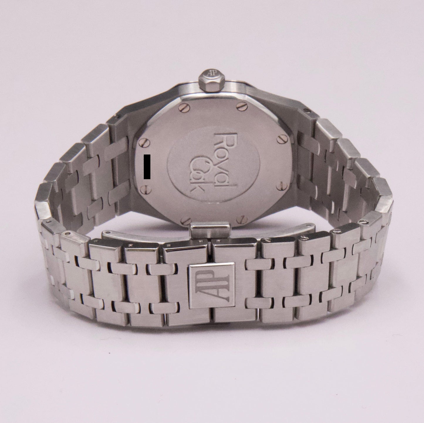 Audemars Piguet Royal Oak 67650ST Black Dial Ladies Watch With Papers - Wristwatch