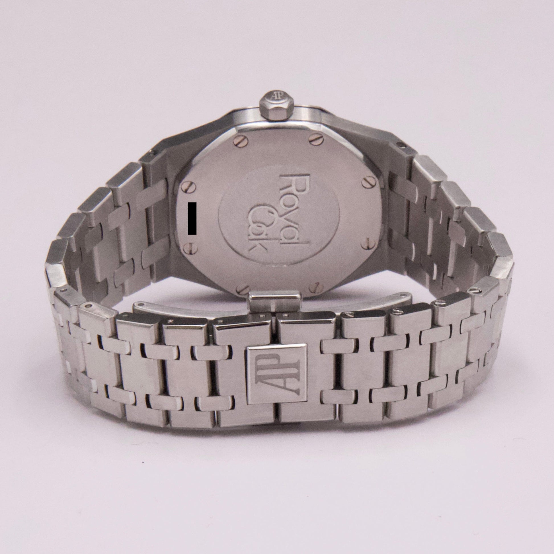 Audemars Piguet Royal Oak 67650ST Black Dial Ladies Watch With Papers - Wristwatch