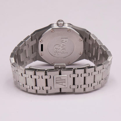 Audemars Piguet Royal Oak 67650ST Black Dial Ladies Watch With Papers - Wristwatch