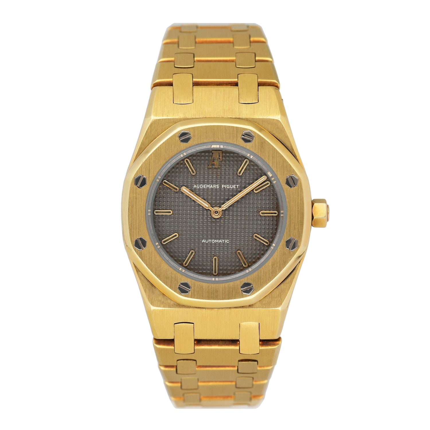 Audemars Piguet Royal Oak 8638BA Grey Dial 18K Yellow Gold Ladies Watch - Watches