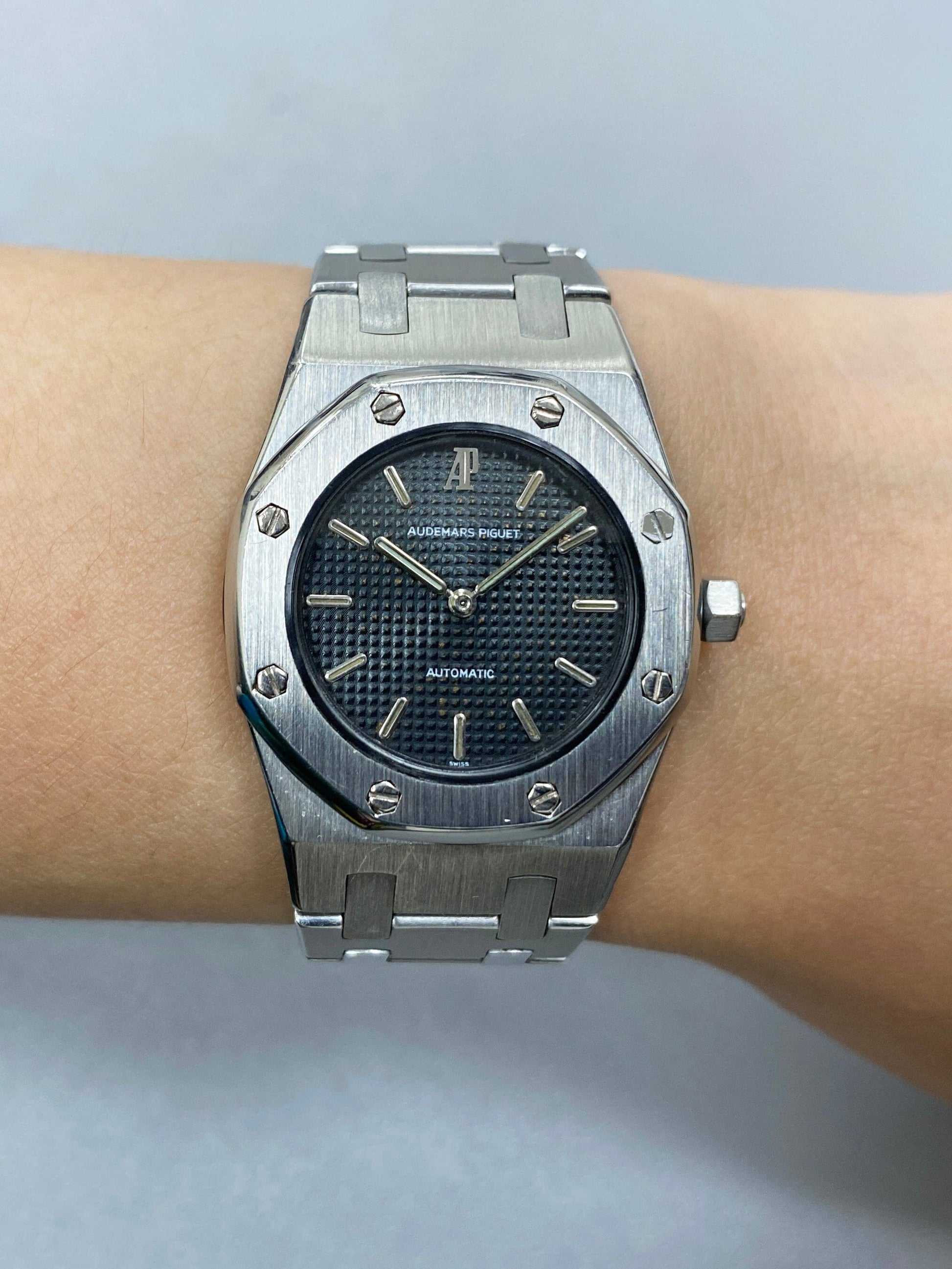Audemars Piguet Royal Oak 8638ST Black Dial Steel Ladies Watch - Virtual