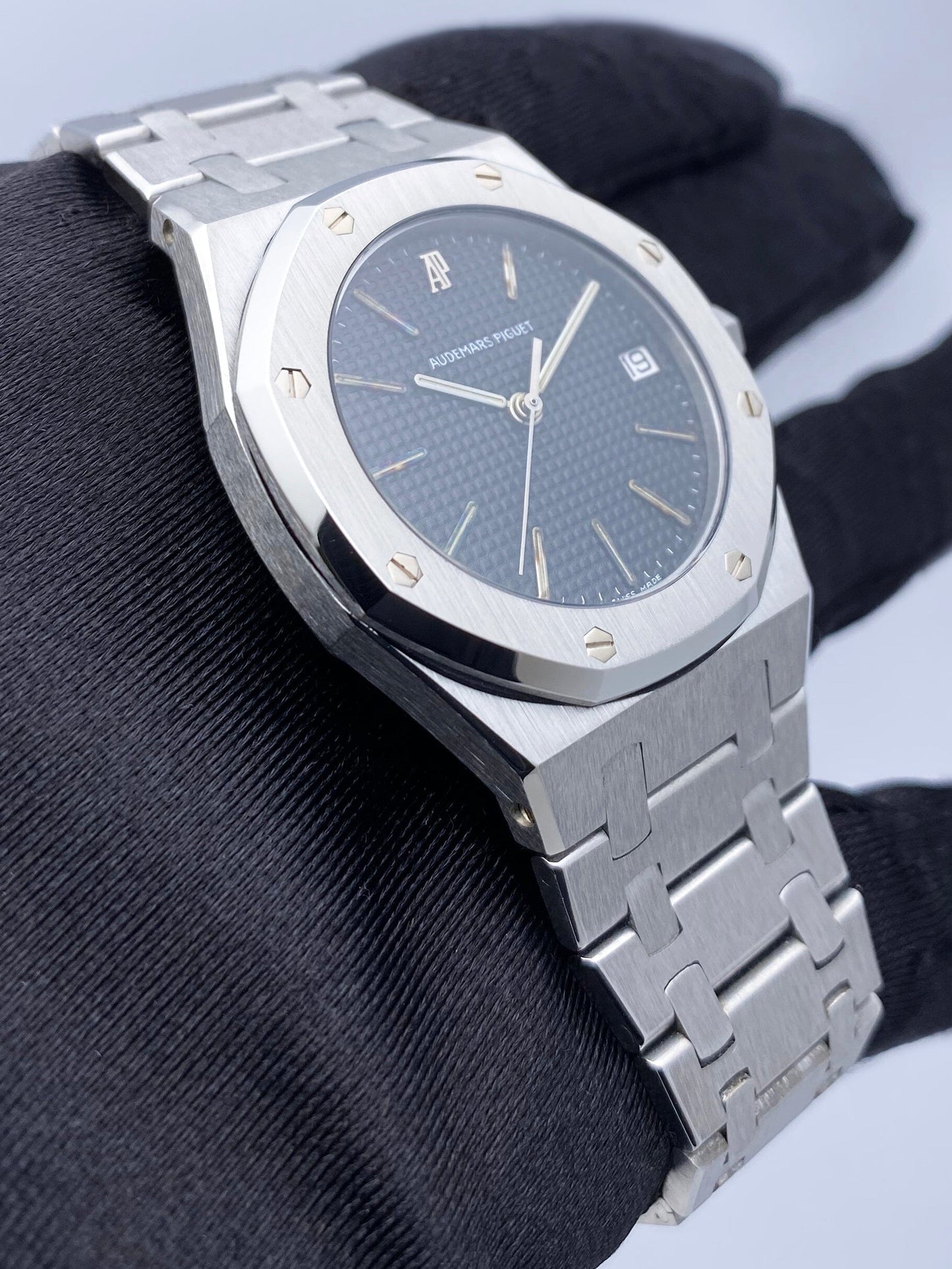 Audemars Piguet Royal Oak Black Dial Stainless Steel Mens Watch - Watches