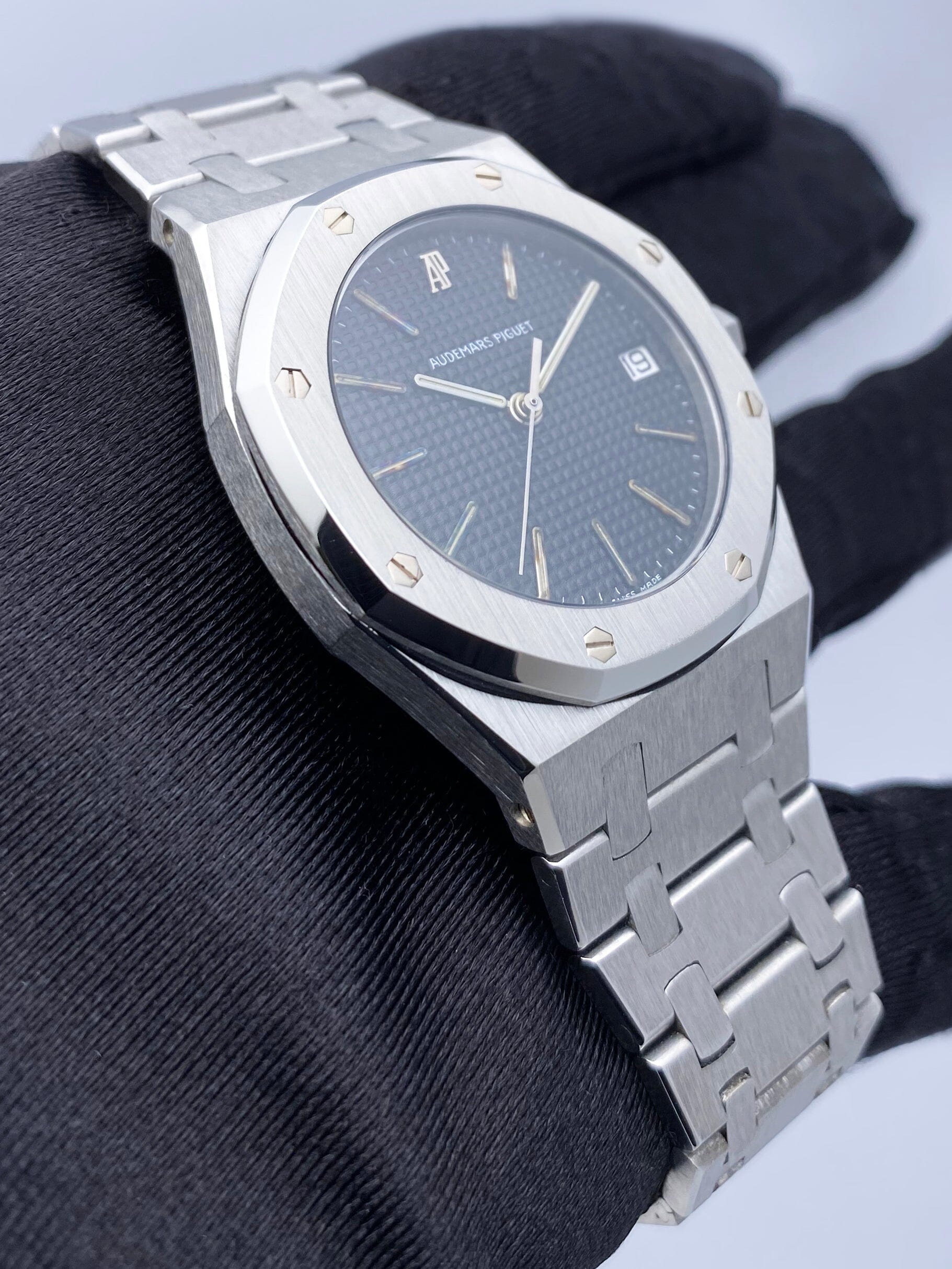 Audemars Piguet Royal Oak Black Dial Stainless Steel Mens Watch - Watches