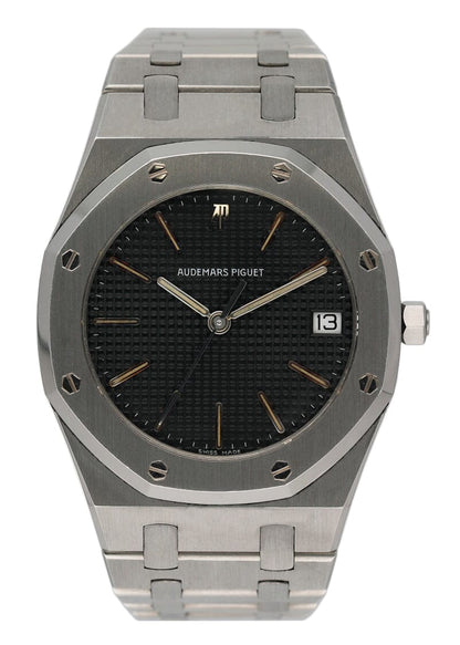 Audemars Piguet Royal Oak Black Dial Stainless Steel Mens Watch