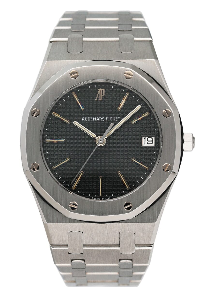 Audemars Piguet Royal Oak Black Dial Stainless Steel Mens Watch - Watches